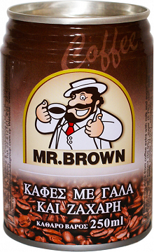 Mr Brown Με Γάλα Και Ζάχαρη 250ml