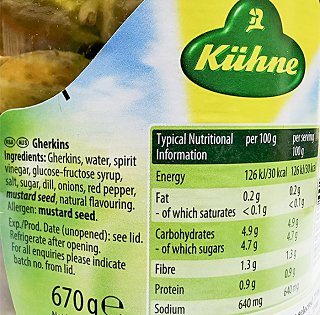 Kuhne Αγγουράκια Τουρσί 670g