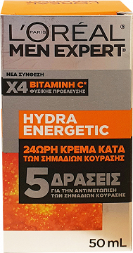 Loreal Men Expert Hydra Energetic Κρέμα Κατά Των Σημαδιών Κούρασης 50ml