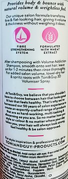 Toni & Guy Volume Addiction Conditioner 250ml