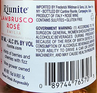 Riunite Lambrusco Rose 187ml