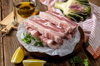 Pork Bacon Belly Chops 500g