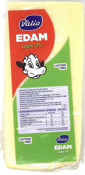 Valio Edam Light 17% Cheese Piece 200g