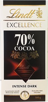 Lindt Excellence 70% Κακάο Σοκολάτα 100g