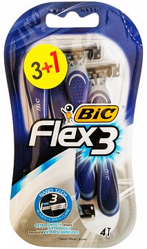 Bic Flex 3 Nano Tech Ξυραφάκια 3+1Τεμ