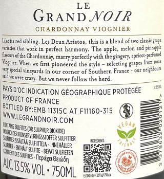 Le Grand Noir Chardonnay 750ml