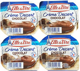 Elle & Vire Creme Dessert Chocolate 4X100g