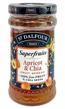 St Dalfour Superfruits Βερίκοκο & Chia Άλειμμα Φρούτων 170g