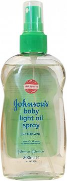 Johnsons Baby Light Oil Spray Με Αλόε Βέρα 200ml