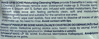 Johnsons Moisturising Μαντηλάκια Καθαρισμού Για Ξηρή Επιδερμίδα 25Τεμ