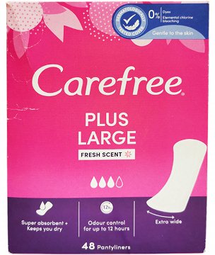 Carefree Plus Large Fresh Scent 48Pcs