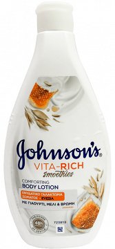 Johnsons Vita Rich Γιαούρτι Μέλι Βρώμη Ενυδατικό Γαλάκτωμα Σώματος 400ml