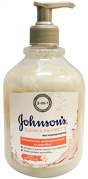 Johnsons Clean & Protect Κρεμοσάπουνο Άνθη Αμυγδαλιάς 500ml
