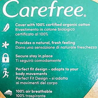 Carefree Organic Cotton Normal 30 Pcs