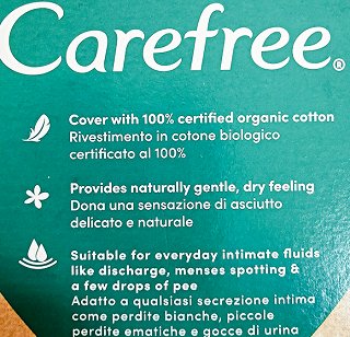 Carefree Organic Cotton Long 24 Pcs