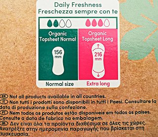 Carefree Organic Cotton Long 24 Pcs