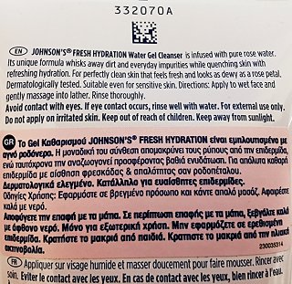 Johnsons Fresh Hydration Τζέλ Καθαρισμού Με Ροδόνερο Κανονική Επιδερμίδα 150ml -50%