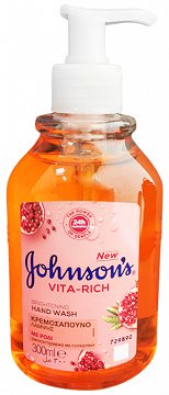 Johnsons Vita Rich Κρεμοσάπουνο Με Ρόδι & Γλυκερίνη 300ml