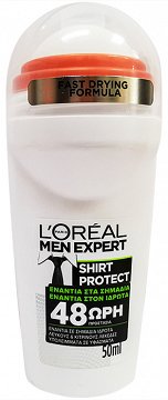 Loreal Men Expert Shirt Protect Roll On Against Sweat & Marks 50ml