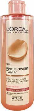 Loreal Skin Fine Flowers Τονωτική Λοσιόν Για Ξηρή & Ευαίσθητη Επιδερμίδα 400ml