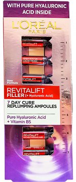Loreal Revitalift Filler + Υαλουρονικό Οξύ + B5 Replumping Αμπούλες 7x1.3ml
