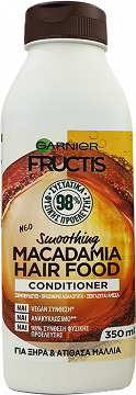 Fructis Smoothing Macadamia Hair Food Conditioner For Dry & Wild Hair 350ml