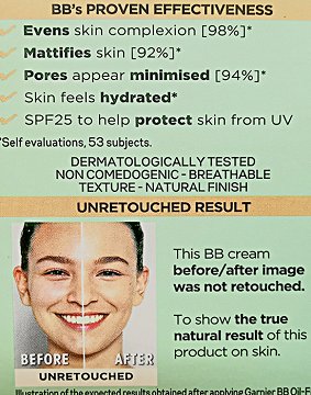 Garnier Skin Active BB Cream For Combination/Oily Skin Medium 50ml