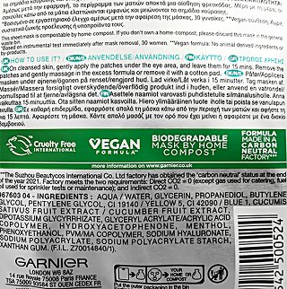 Garnier Skin Active Hyaluronic Cryo Jelly Eye Patches 2Τεμ 5g