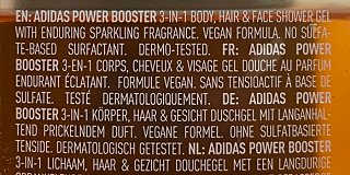 Adidas Power Booster 3 In 1 Shower Gel 400ml