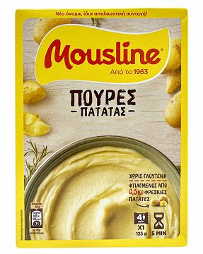 Mousline Πουρές Πατάτας 125g 4 Μερίδες