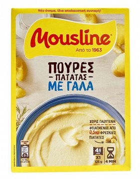 Mousline Πουρές Πατάτας Με Γάλα 125g