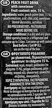 Strike Peach Fruit Drink 1L