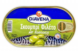Diavena Mackerel Fillet With Olive Oli 170g