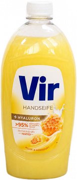 Vir Hand Soap With Hyaluronic Acid And Milk & Honey Scent 800ml