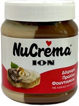 Ίον Nucrema Δίχρωμη Πραλίνα Φουντουκιού 380g