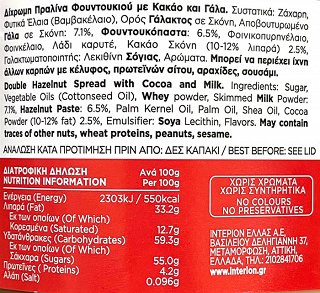 Ίον Nucrema Δίχρωμη Πραλίνα Φουντουκιού 380g