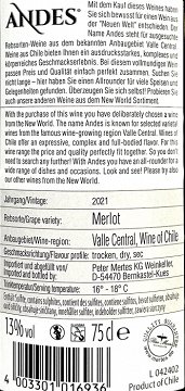 Andes Merlot 750ml