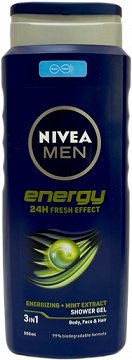 Nivea Men Energy 24h Fresh Effect 3 In 1 Shower Gel 500ml