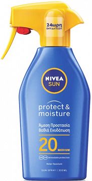 Nivea Sun Protect & Moisture Sun Spray 20 Spf 300ml Ανθεκτικό Στο Νερό