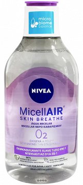Nivea Micellair Skin Breath O2 Νερό Καθαρισμού Ντεμακιγιάζ Για Πρόσωπο & Μάτια 400ml