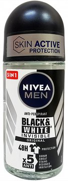 Nivea Men Deodorant Black & White Invisible Original Roll On 50ml