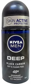 Nivea Men Deodorant Deep Black Carbon Roll On 50ml