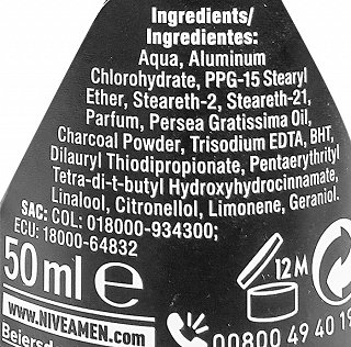 Nivea Men Deodorant Deep Black Carbon Roll On 50ml