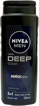 Nivea Men Deep Clean 3 In 1 Shower Gel 500ml