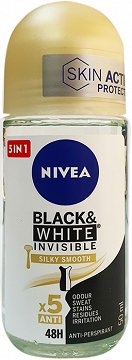 Nivea Black & White Invisible Silky Smooth Roll On 50ml