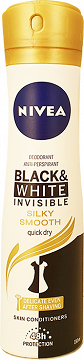 Nivea Invisible Black & White Silky Smooth Anti Perspirant Spray 150ml