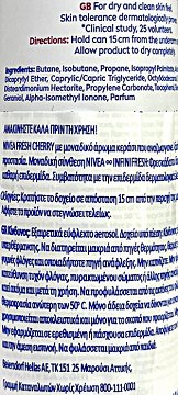 Nivea Fresh Cherry Anti Perspirant Spray 150ml