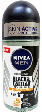 Nivea Men Deodorant Black & White Invisible Ultimate Impact Roll On 50ml