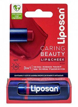 Liposan Caring Beauty Lip & Cheek Red 4.8g