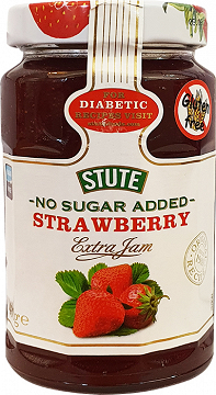 Stute Diabetic Μαρμελάδα Φράουλα Χωρίς Πρόσθετη Ζάχαρη 430g